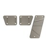 Dv8 Offroad 200713 JEEP JK BILLET PEDAL COVERS, MANUAL 3 PC D-JP-180026-BL